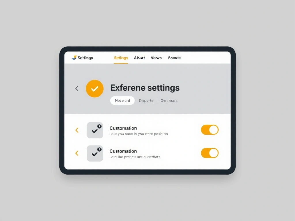 Icono de una interfaz de usuario con opciones de configuración, representando personalización y funcionalidad.